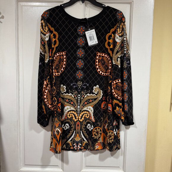 NEW with Tags Eva Varro Tunic Top sz M - Picture 1 of 6